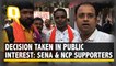 Shiv Sena and NCP Supporters Talk Before Swearing-In Ceremony