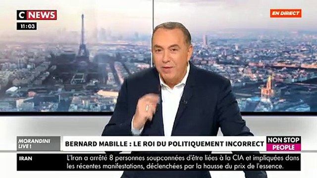 Bernard Mabille se lâche dans Morandini Live sur CNews - VIDEO