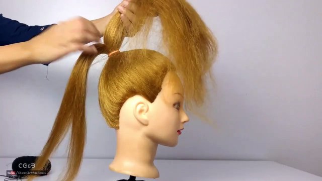 Try this amazing hairstyle on your western dress or any dress like one shoulder dress, strapless dress, gown or long dress