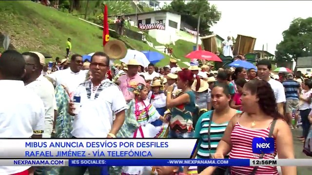 MiBus anuncia desvíos por desfiles - Nex Noticias