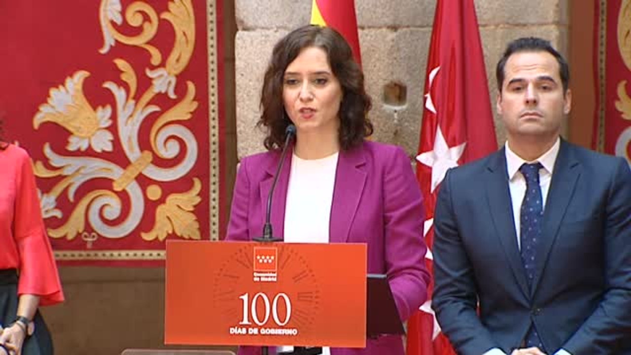 Diaz Ayuso sobre Vox: "No estoy de acuerdo en estar gobernando gracias a ellos y luego unirme a otros partidos para ir contra ellos"