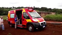 Trabalhadores ficam feridos ao caírem de três metros, no Bairro Morumbi