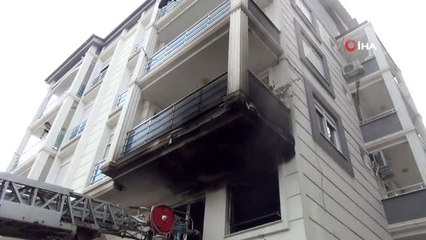 İşçilerin kaldığı dükkandaki yangın ucuz atlatıldı