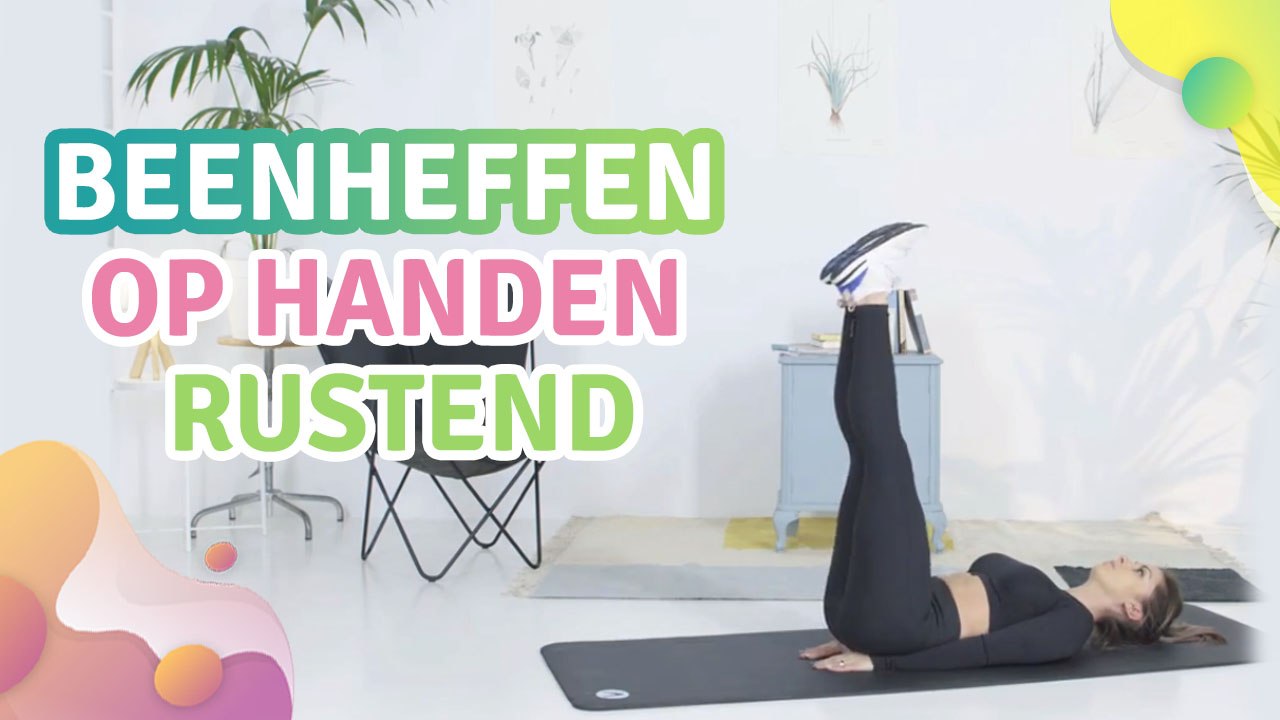 beenheffen op handen rustend - Gezonder leven