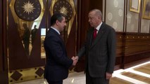 Cumhurbaşkanı Erdoğan, Irak Kürt Bölgesel Yönetimi  Başbakanı Barzani'yi kabul etti