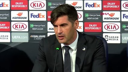 Spor roma teknik direktörü paulo fonseca'nın maç sonu açıklamaları