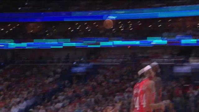 لقطة: كرة سلة: روندو يمرر تمريرة حاسمة طويلة الى لبرون