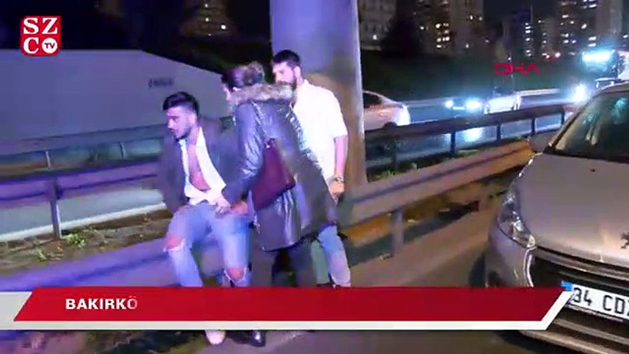 Bakırköy D-100 karayolu'nda trafik kazası