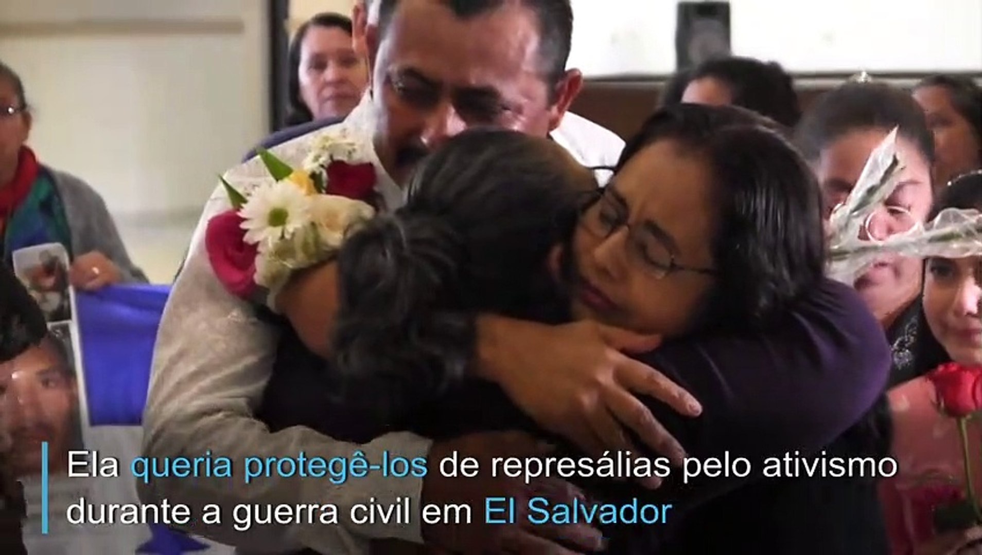 Reencontro entre mãe e filhos