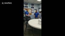 Best Buy worker gets surprised by his coworkers in Ohio
