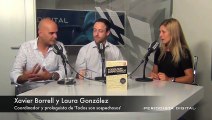 Xavier Borrell y Laura González, coordinador y prologuista de 'Todos son sospechosos'.