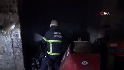 Hurda deposunda korkutan yangın