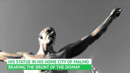 Zlatan homage attacked in Sweden