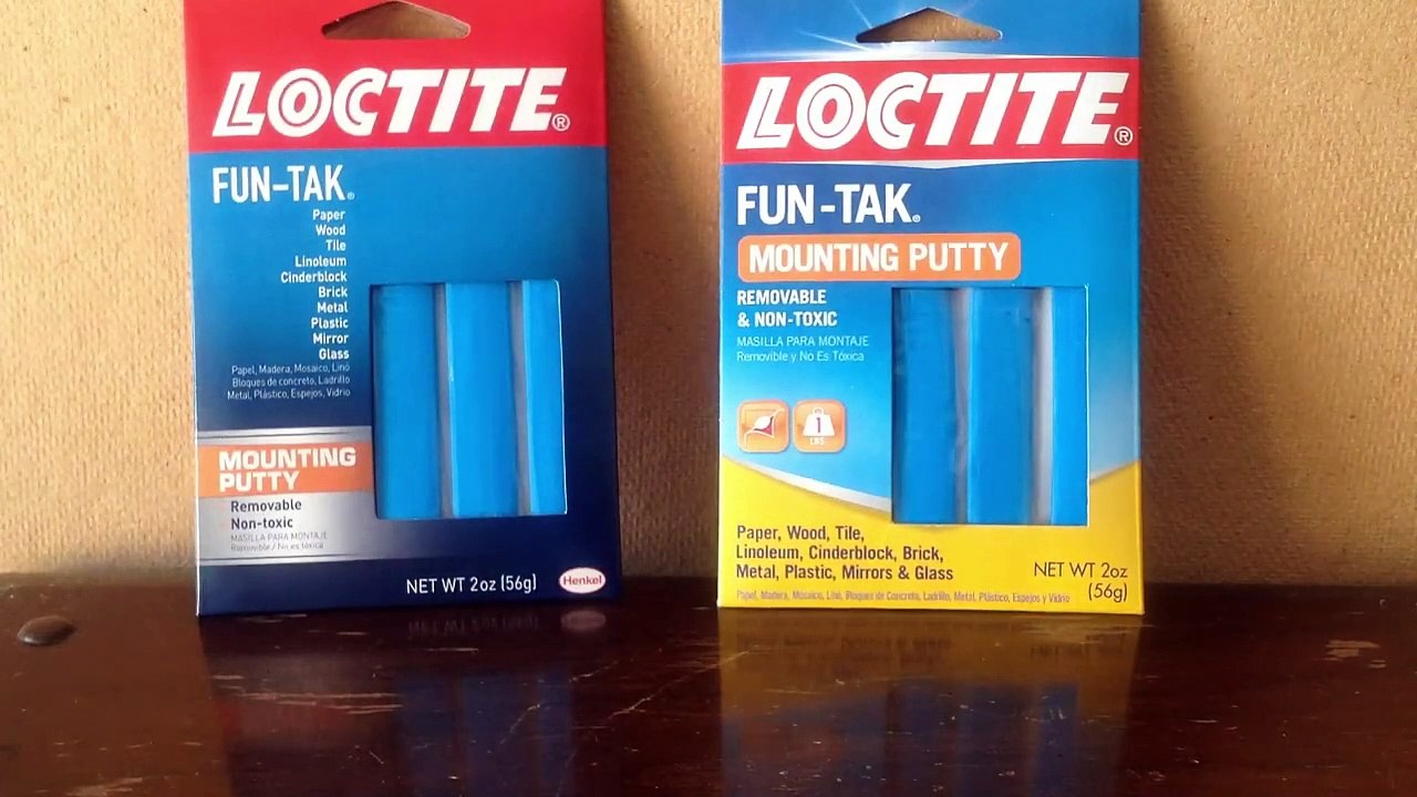 Loctite FunTak Mounting Putty Review video Dailymotion