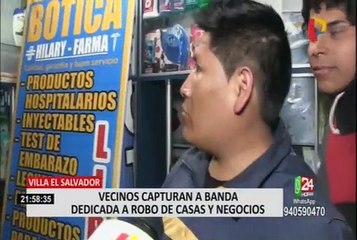 VES: vecinos detuvieron a delincuentes que robaban negocios