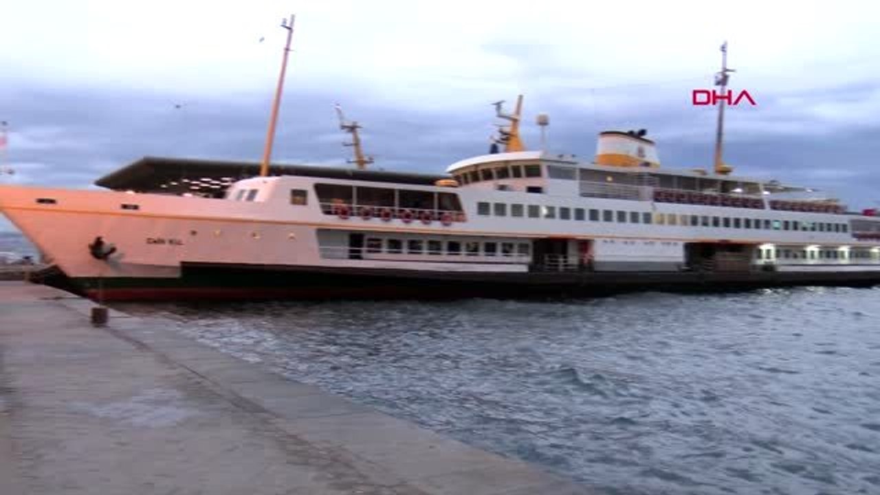 İstanbul şehir hatları ve ido'nun bazı seferleri iptal edildi