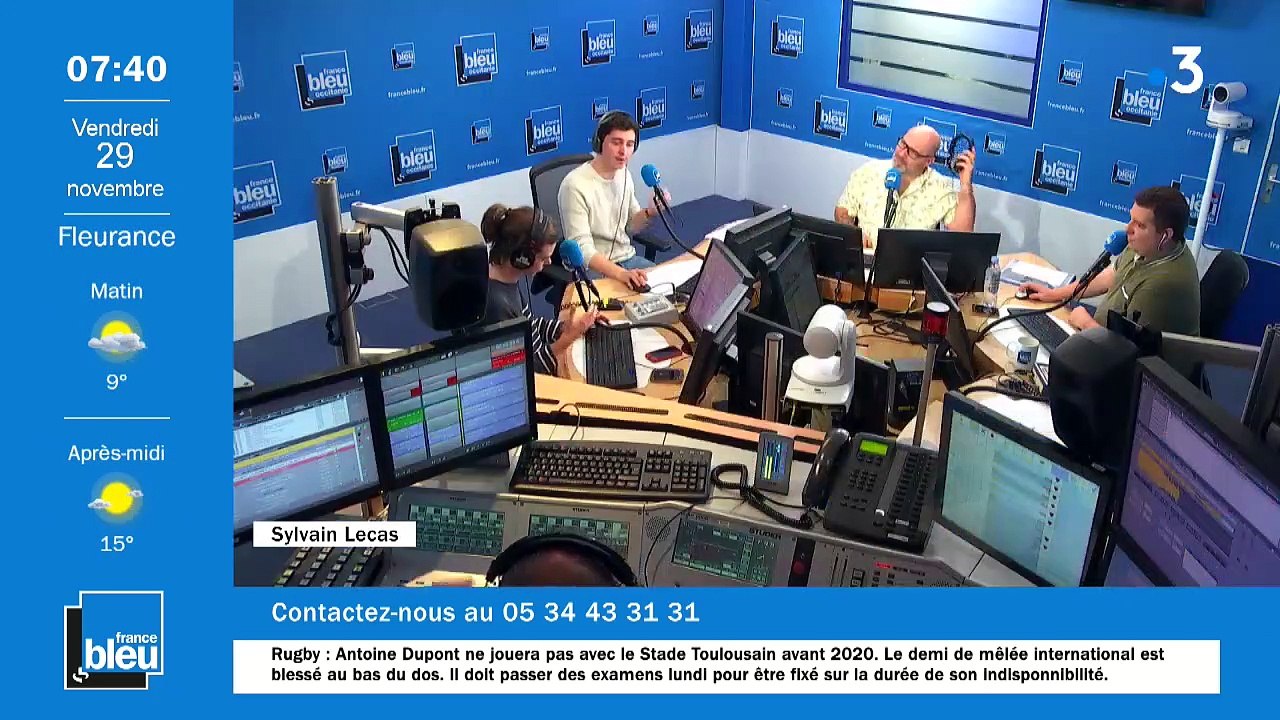 La matinale de France Bleu Occitanie du- Emission du vendredi 29 novembre 2019