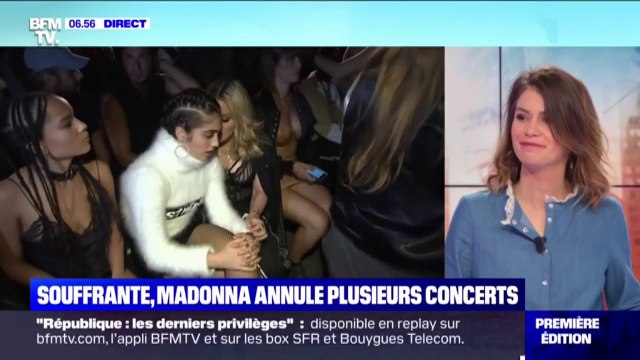 Souffrante, Madonna a dû annuler plusieurs concerts à Boston, aux États-Unis