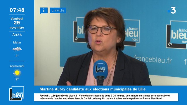 Municipales à Lille : Les circonstances exceptionnelles sont là , dit Martine Aubry