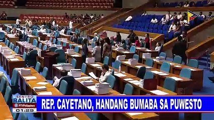 Rep. Cayetano, handang bumaba sa puwesto