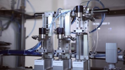 Battery cell production at Volkswagen Salzgitter, production step “cell construction” part 2