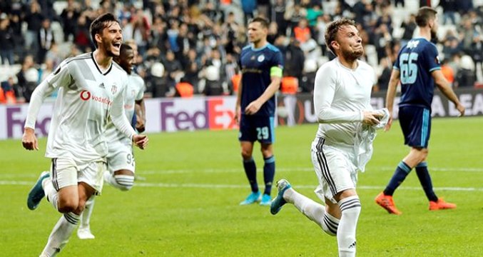 Beşiktaş-Slovan Bratislava maçı sonunda olay çıktı