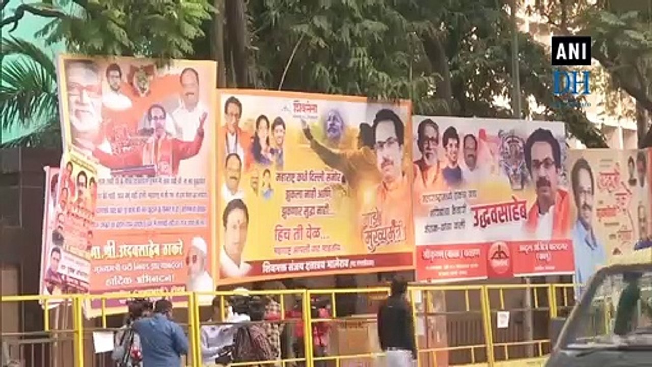 Banners congratulating Uddhav Thackeray as new Maharashtra CM seen in Mumbai
