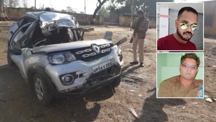 पीलीभीत में बेकाबू कार पेड़ से टकराकर खाई में गिरी, तीन बच्चों समेत पांच की मौत