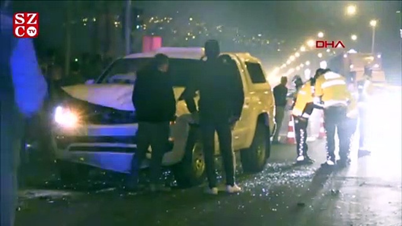 Mardin’de polis aracı ile minibüs çarpıştı: 2’si polis, 7 yaralı