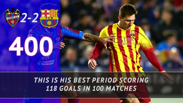 FOOTBALL: La Liga: Messi's 700 matches for Barca