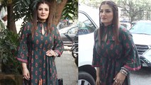 Raveena Tandon spotted in Simple and Gorgeous look at Studio | Boldsky