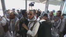 Los 128 prisioneros hutíes liberados por Arabia Saudí llegan a Yemen