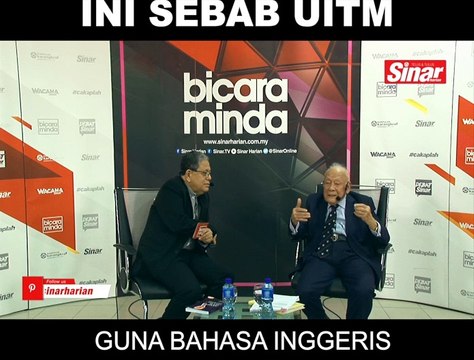 Ini sebab UiTM guna bahasa Inggeris