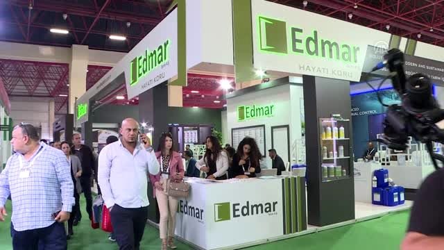 Çevre dostu dezenfektan ilaç, fuarda tanıtıldı