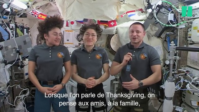 Les astronautes américains nous présentent leur repas pour Thanksgiving
