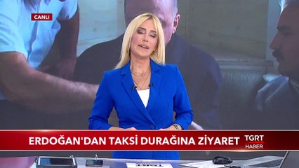 Cumhurbaşkanı Erdoğan Taksi Durağında Çay-Simit Yedi, Vatandaşlarla Sohbet Etti