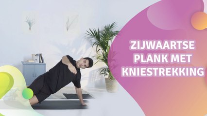 zijwaartse plank met kniestrekking - Gezonder leven