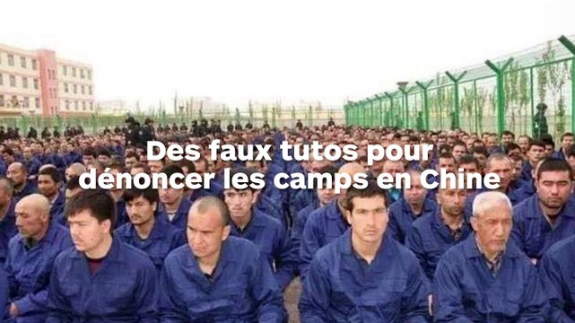 Des faux tutos make up pour parler des camps de concentration en Chine