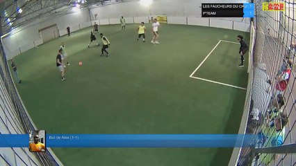 But de Alex (1-1) - LES FAUCHEURS DU CHU Vs P'TEAM - 28/11/19 21:00 - LIGUE 3 - Poitiers Game Parc