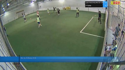 But de Anthony (3-4) - LES FAUCHEURS DU CHU Vs P'TEAM - 28/11/19 21:00 - LIGUE 3