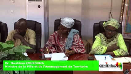 En prélude du premier forum urbain national de la Guinée, Dr. Ibrahima Kourouma rencontre le Secrétariat Permanent de l’Aménagement du Territoire