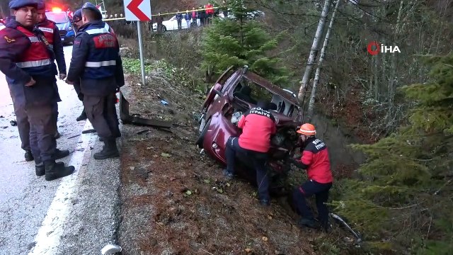 Abant Tabiat Parkı yolunda kaza: 1 ölü, 2 yaralı