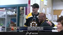 Bruins Captain Zdeno Chara Spends Thanskgiving Passing Out Pies