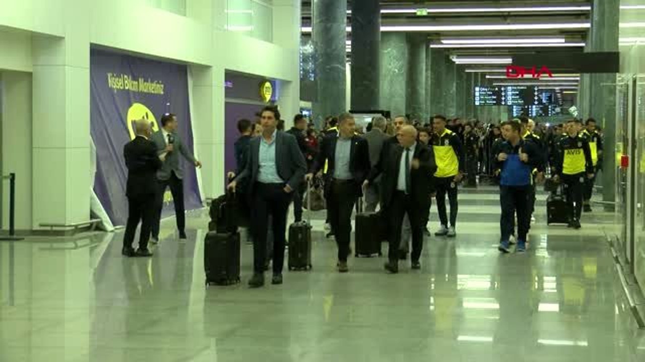 Spor fenerbahçe, göztepe maçı için izmir'e geldi