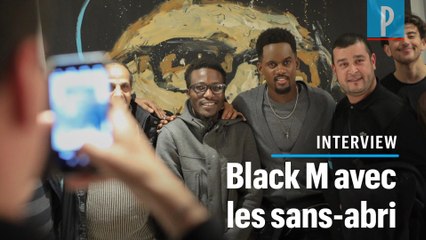 Black M à la rencontre des sans-abri