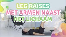 leg raises met armen naast het lichaam - Gezonder leven