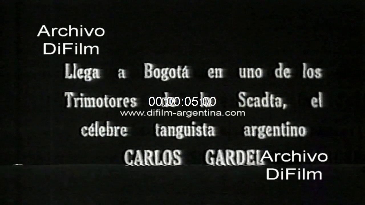 Carlos Gardel en Bogota - Accidente aereo de Medellin 1935