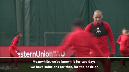 It's nothing but bad news on Fabinho - Klopp