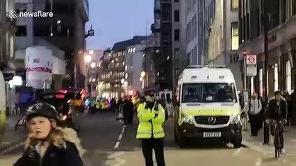 Strong police presence near London Bridge after attack sees one shot and several injured