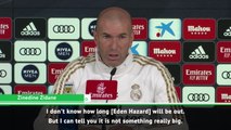 Zidane unsure how long Hazard will be out injured